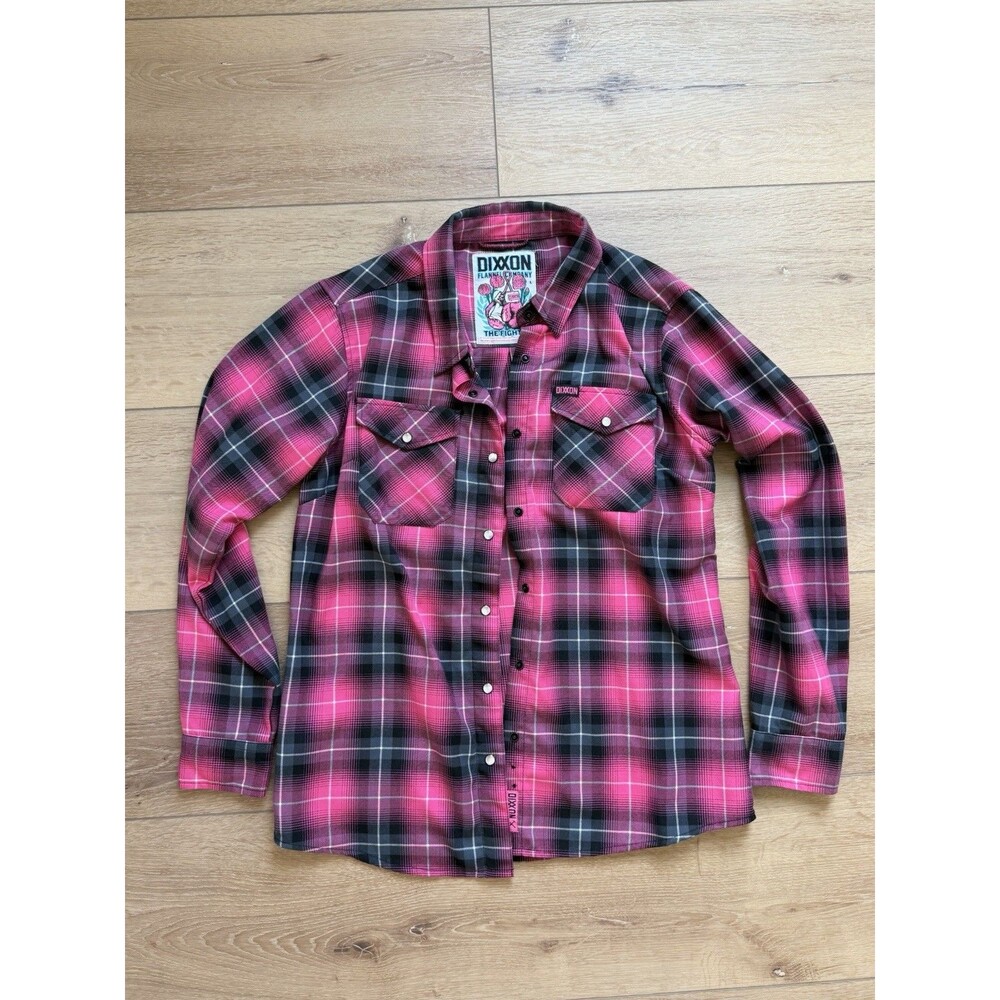 Women's Dixxon Flannel The Fighter Pink Vault Collection Size Large